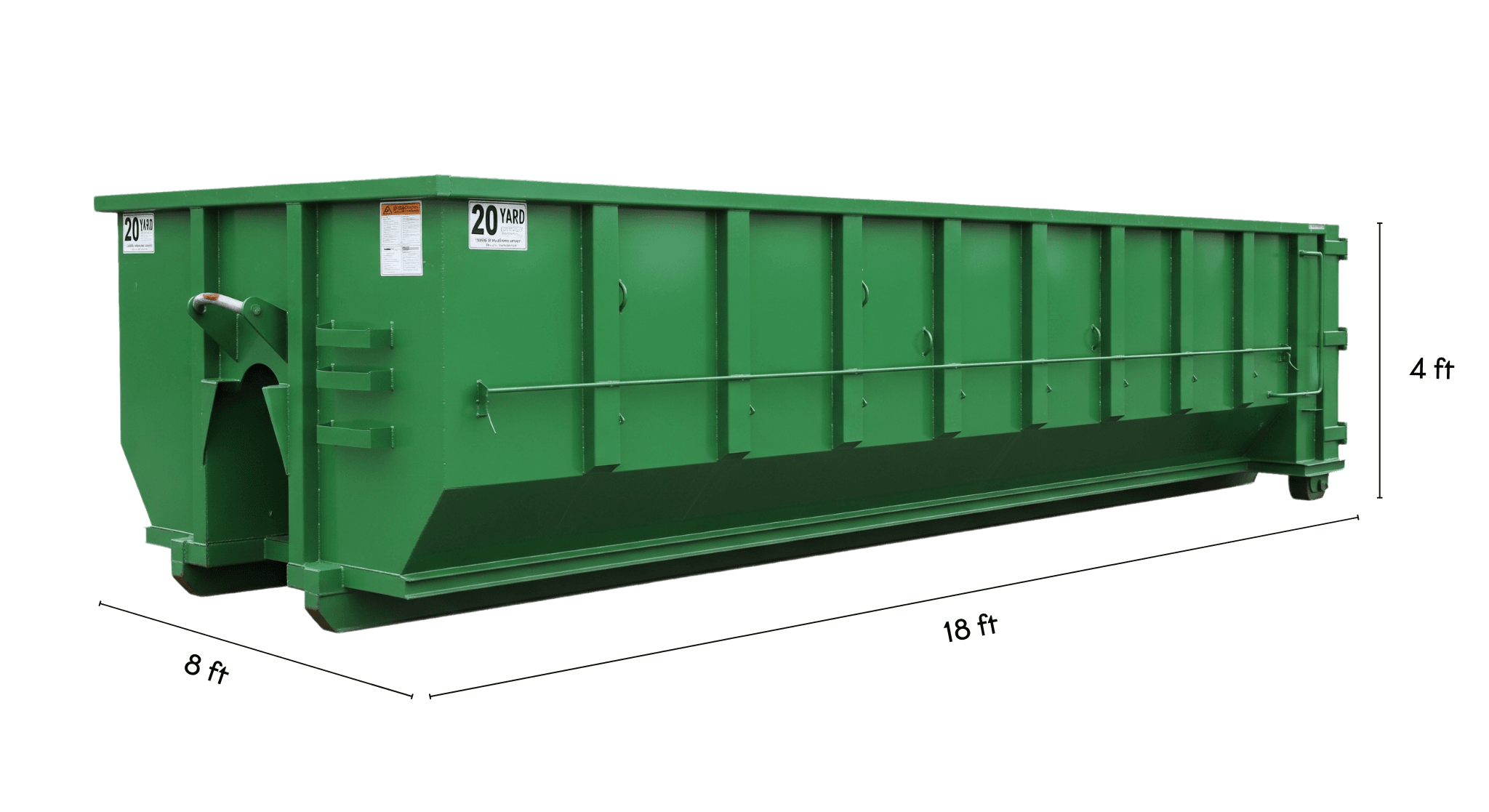 20 Yard Dumpster roll-off container